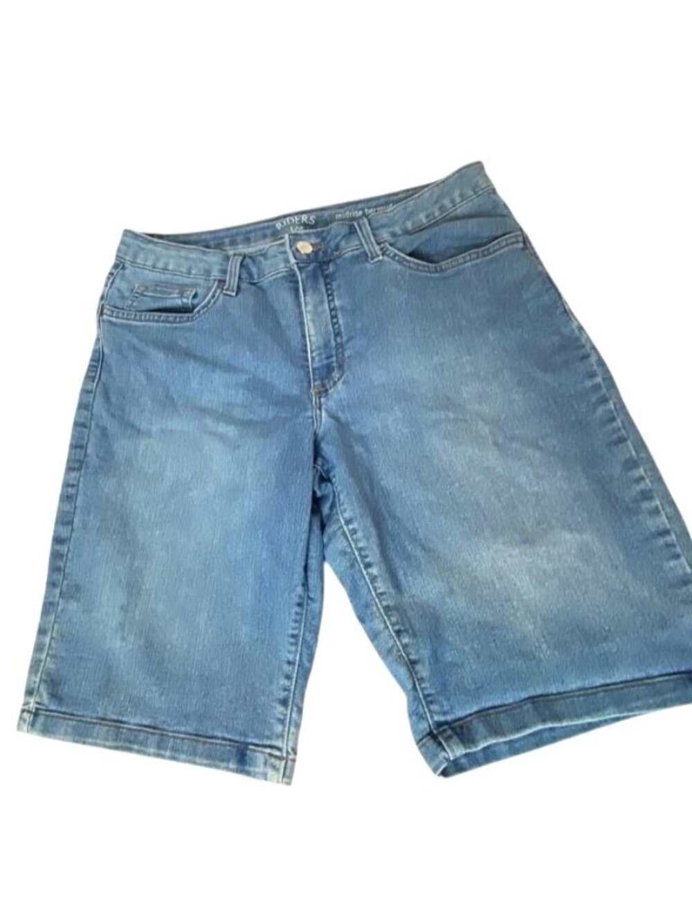 Riders by Lee Womens Bermuda Shorts Light Wash Size 12 M